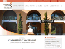 Tablet Screenshot of lacordaire.com